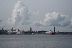 Viron osuus ulkomaan meriliikenteen matkustajien kokonaismäärästä oli 47,9 prosenttia ja Ruotsin osuus oli 45,6 prosenttia. 